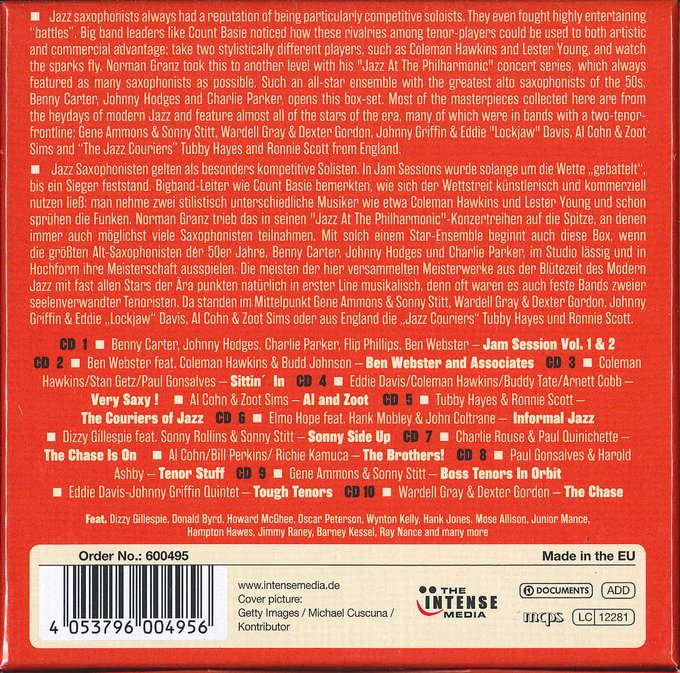 VERY SAXY: MILESTONES OF SAXOPHONE LEGENDS (10 CDS)