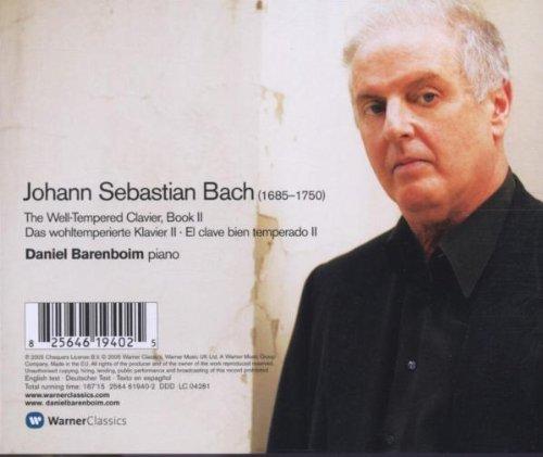 BACH: THE WELL-TEMPERED CLAVIER, BOOK 2 (COMPLETE) - BARENBOIM (3 CDs)