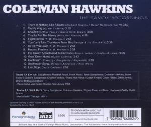 COLEMAN HAWKINS - The Savoy Recordings