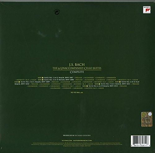 BACH: UNACCOMPANIED SUITES FOR SOLO CELLO (VINYL)