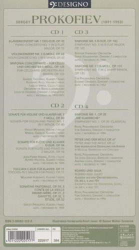 PROKOFIEV: Symphonies, Concertos, Chamber Music (4 CDs)