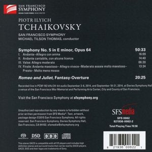 TCHAIKOVSKY: SYMPHONY NO.5; ROMEO & JULIET - San Francisco Symphony, Tilson-Thomas (Hybrid SACD)