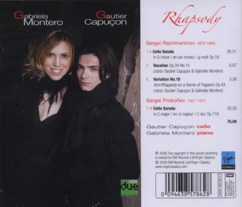 Rhapsody: Rachmaninov & Prokofiev Cello Sonatas - Gautier Capucon, Gabriela Montero