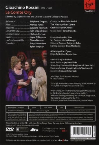 ROSSINI: LE COMTE ORY - DI DONATO, FLOREZ, DAMRAU (2 DVDS)