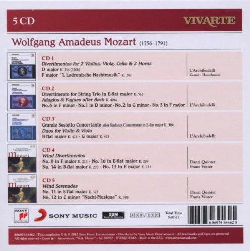 MOZART: DIVERTIMENTOS, SERENADES, ADAGIOS, FUGUES - L'Archibudelli (5 CDS)