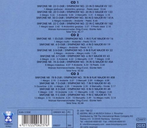 Mozart: Symphonies Nr. 26-28, 30, 36, 40, 41 - Mainz Chamber Orchestra (3 CDs)