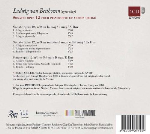 Beethoven: Sonatas, Op. 12 for fortepiano and baroque violin - Midori Seiler, Jos van Immerseel
