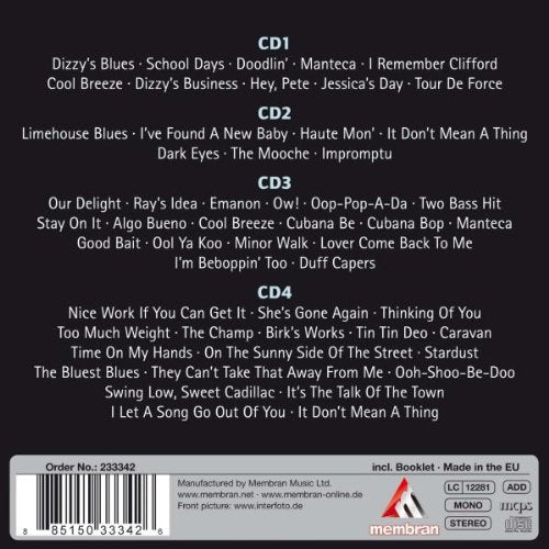 Dizzy Gillespie: Swing Low, Sweet Cadillac (4 CDs)