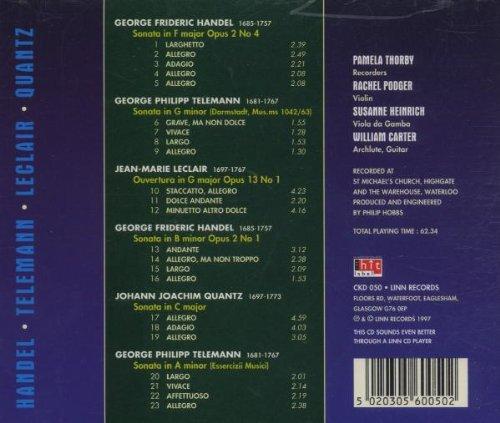 PALLADIAN ENSEMBLE: TRIOS FOR 4 (HANDEL; TELEMANN; LECLAIR; QUANTZ)
