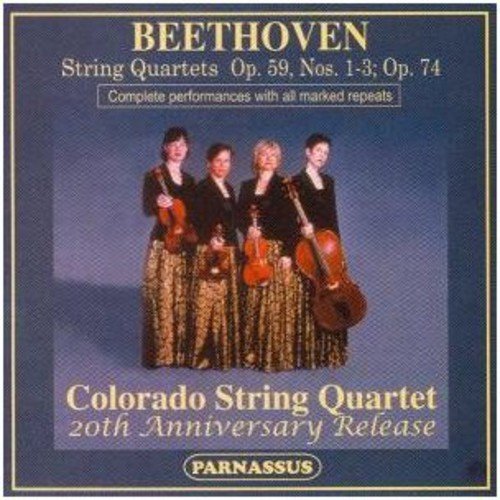 BEETHOVEN: QUARTETS OP. 59 NOS. 1-3 (RAZUMOVSKY QUARTETS) & OP. 74 - COLORADO STRING QUARTET (20TH ANNIVERSARY RELEASE - 2 CDS)