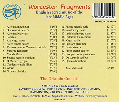 Worcester Fragments - The Orlando Consort