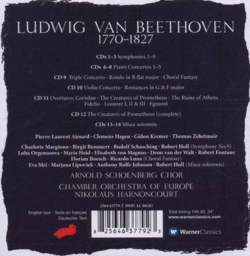 Beethoven: 9 Symphonies, Piano Concertos, Violin Concerto, Overtures, Missa Solemnis - Nikolaus Harnoncourt, Gidon Kremer, Pierre-Laurent AimardChamber Orchestra of Europe (14 CDs)