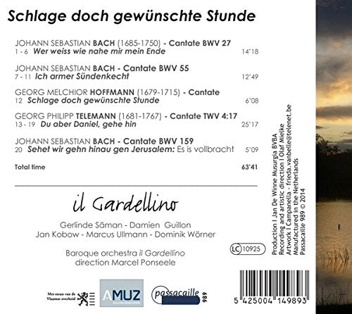 BACH, TELEMANN, HOFFMAN: Cantatas - Il Gardellino