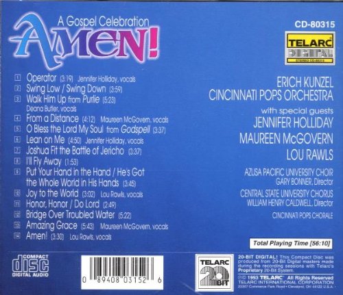 ERICH KUNZEL & CINCINNATI POPS ORCHESTRA: AMEN! A Gospel Celebration