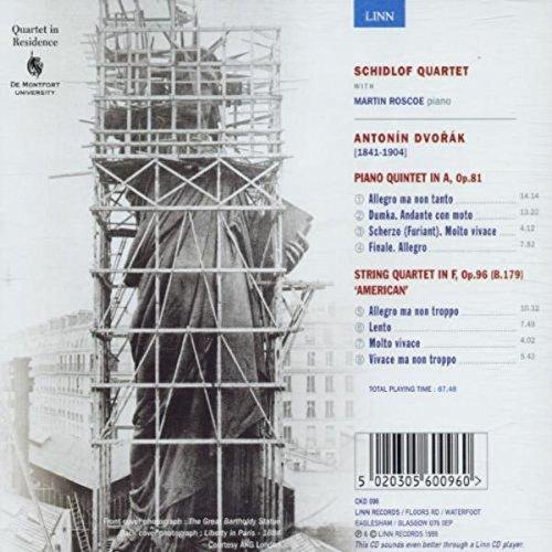 DVORAK: PIANO QUINTET IN A; STRING QUARTET NO. 12 - SCHIDLOF QUARTET