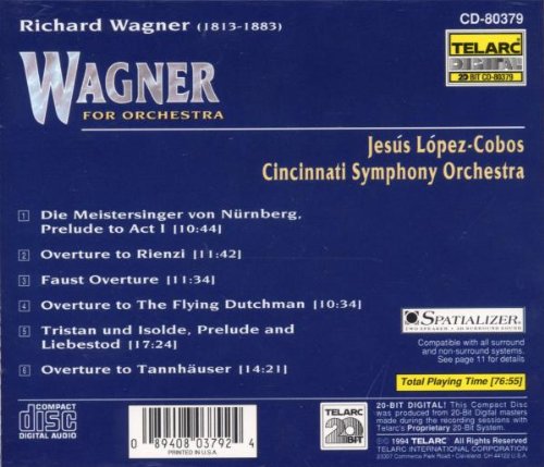 WAGNER FOR ORCHESTRA - Lopez-Cobos, Cincinnati Symphony