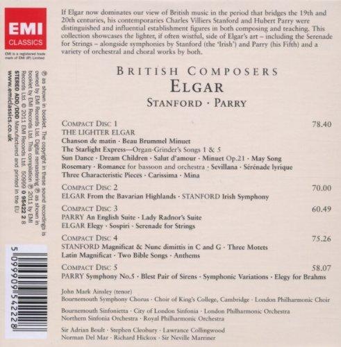 BRITISH COMPOSERS: ELGAR, STANFORD AND PARRY (5 CDS)
