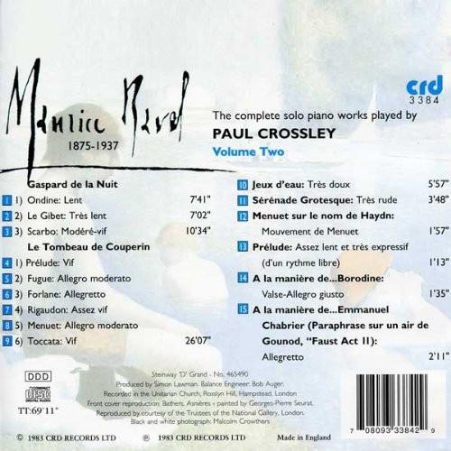 Ravel: Complete Piano Music, Volume 2 - Paul Crossley