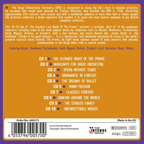 The Greatest Last Night of The Proms - Royal Philharmonic Orchestra (10 CDs)