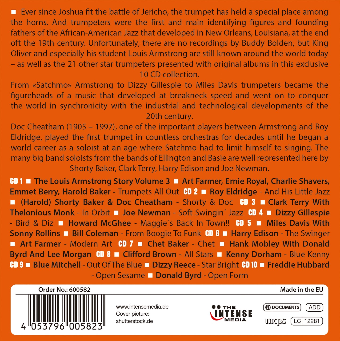 Jazz Trumpets: Trumpet Stars from Satchmo to Miles (10 CDs)
