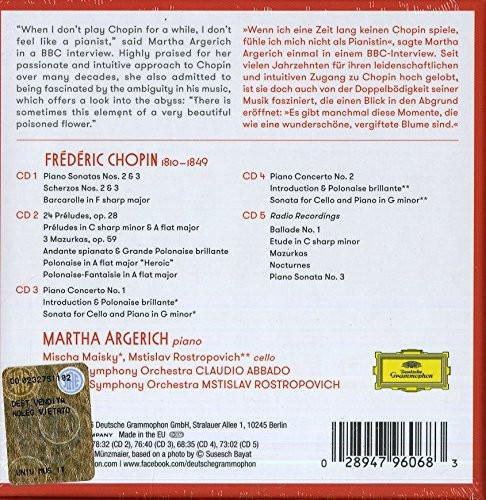 MARTHA ARGERICH: THE COMPLETE CHOPIN RECORDINGS (5 CDs)