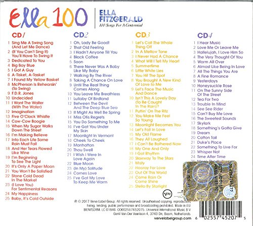 Ella Fitzgerald: 100 Songs for a Centennial (4 CDs)