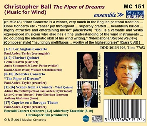 BALL: PIPER OF DREAMS (MUSIC FOR WINDS) - EMERALD CONCERT ORCHESTRA, BALL