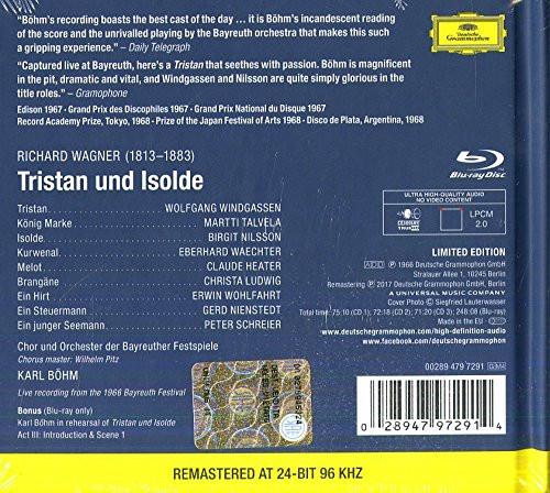 WAGNER: TRISTAN UND ISOLDE - WINDGASSEN, NILSSON, BOHM, BAYREUTH ORCHESTRA AND CHORUS (3 CDS + BLU-RAY)