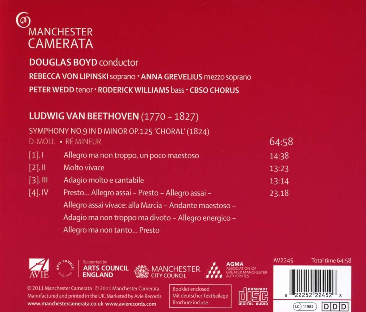 BEETHOVEN: Symphony No. 9 "Choral" - Manchester Camerata, Douglas Boyd