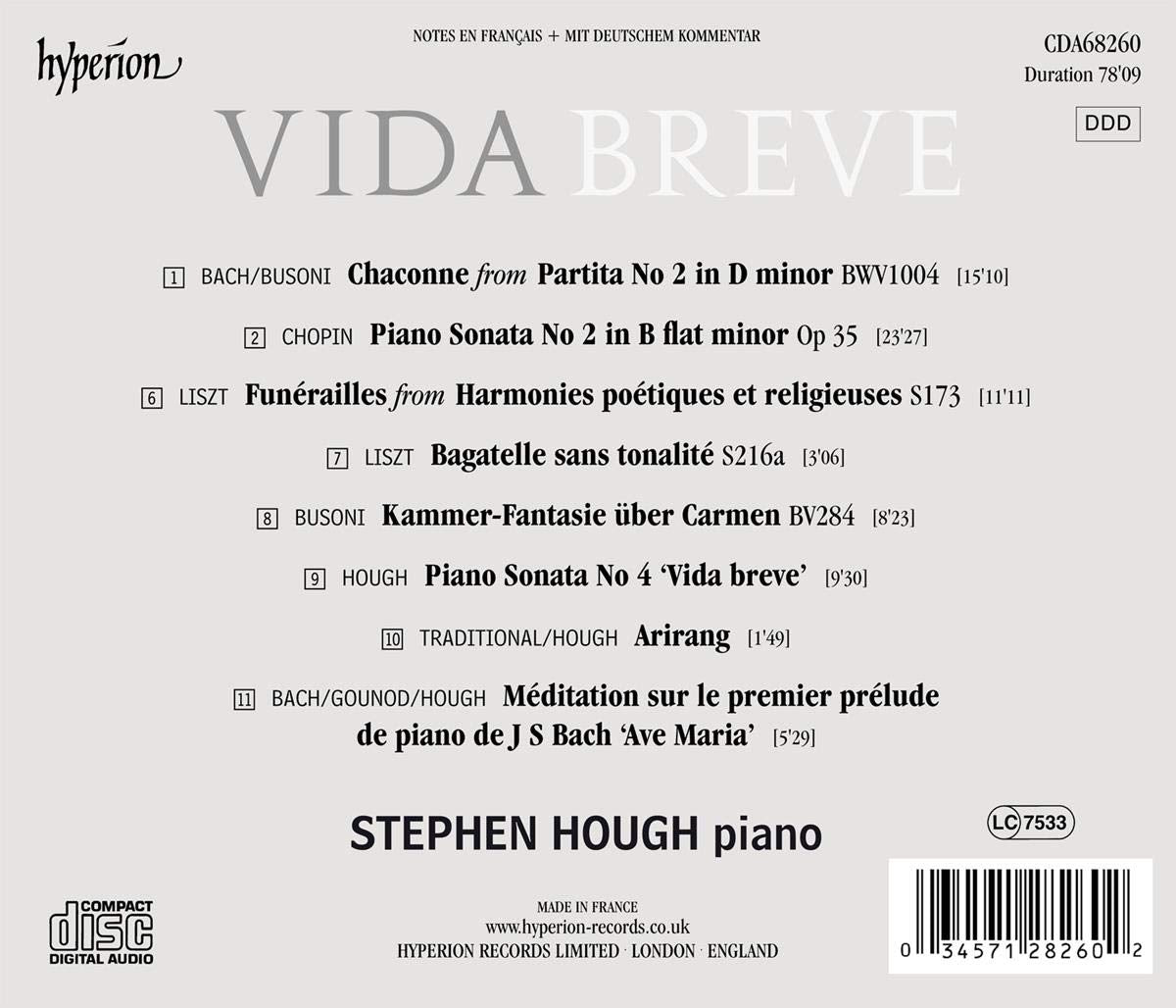VIDA BREVE - Stephen Hough