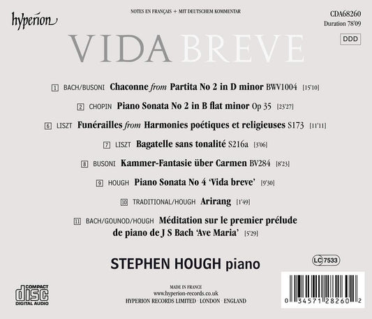 VIDA BREVE - Stephen Hough