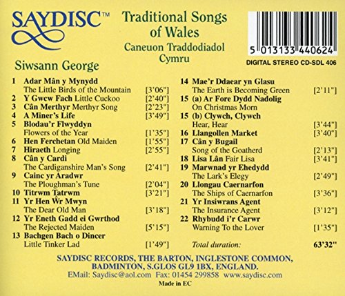 Traditional Songs of Wales - Siwsann George