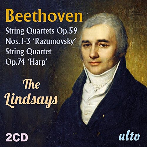 BEETHOVEN: STRING QUARTETS, OP. 59 "RAZUMOVSKY", OP. 74 "HARP" - LINDSAY STRING QUARTET