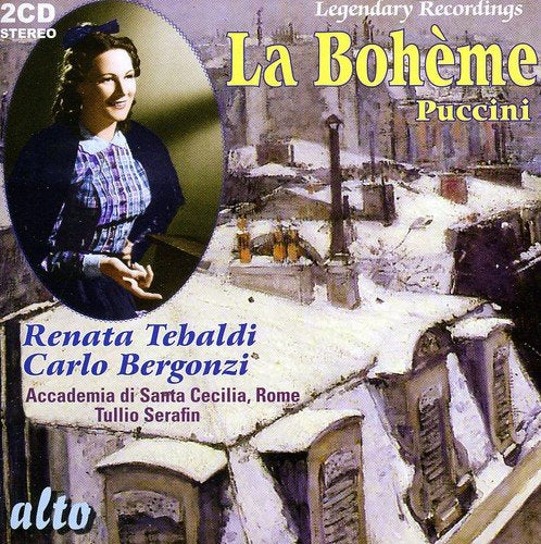 PUCCINI: LA BOHEME - TEBALDI, BERGONZI, SIEPI, SERAFIN, ACCADEMIA DI SANTA CECILIA (2 CDS)