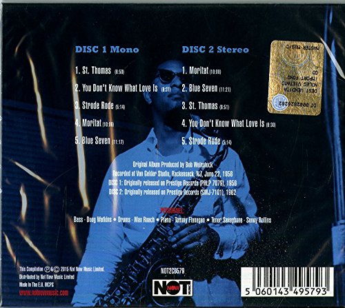 SONNY ROLLINS: SAXOPHONE COLOSSUS (2CD SET Stereo and Mono Versions)