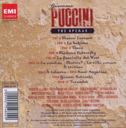 PUCCINI: THE OPERAS (17 CDS)