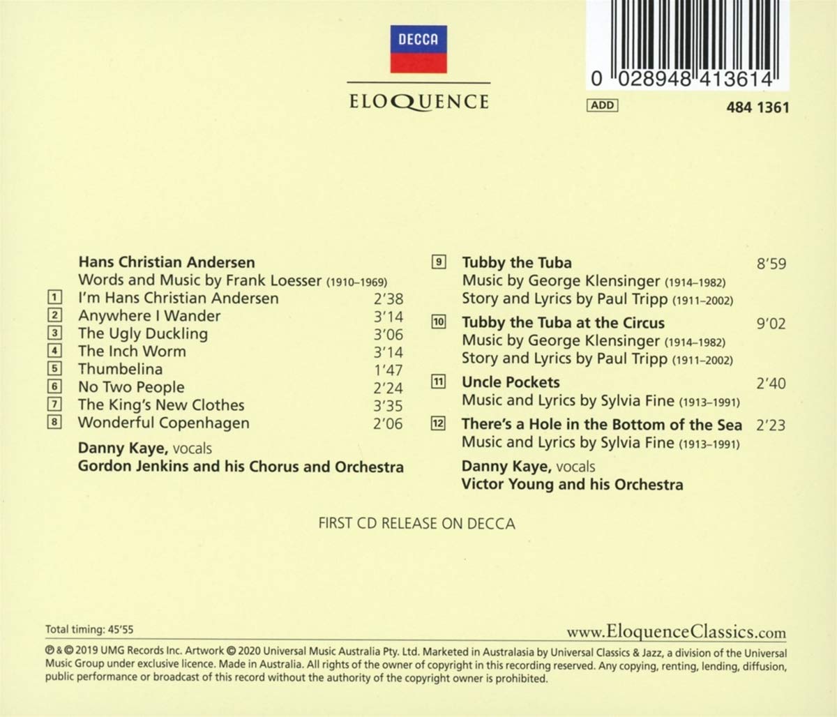 Hans Christian Anderson & Tubby The Tuba - Danny Kaye