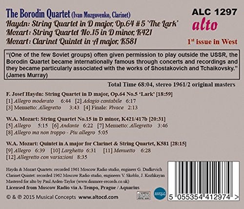 BORODIN QUARTET PLAY HAYDN & MOZART FAVORITES