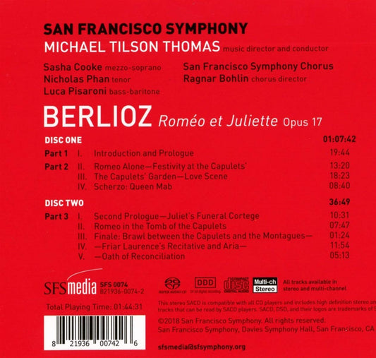 BERLIOZ: ROMEO ET JULIETTE - San Francisco Symphony, Tilson-Thomas (2 Hybrid SACDs)