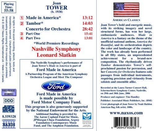 TOWER: MADE IN AMERICA - NASHVILLE SYMPHONY ORCHESTRA; SLATKIN
