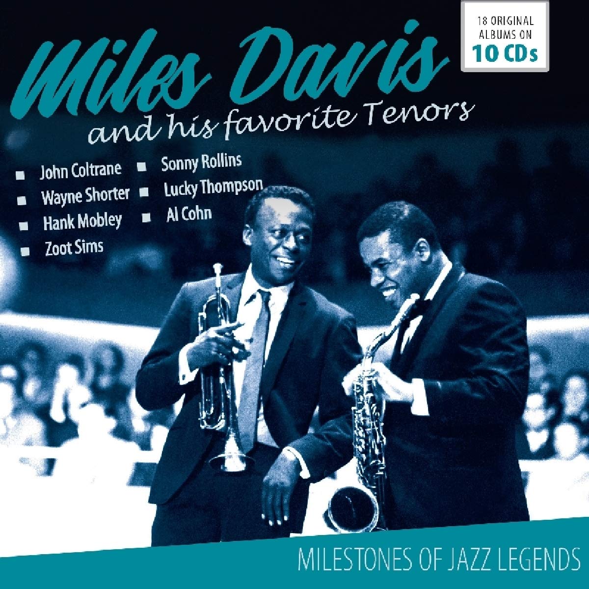 MILES DAVIS AND HIS FAVORITE TENORS - MILESTONES OF JAZZ LEGENDS (10 CDS)