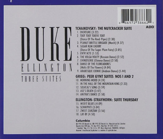 DUKE ELLINGTON: THREE SUITES (Nutcracker, Peer Gynt, Sweet Thursday)