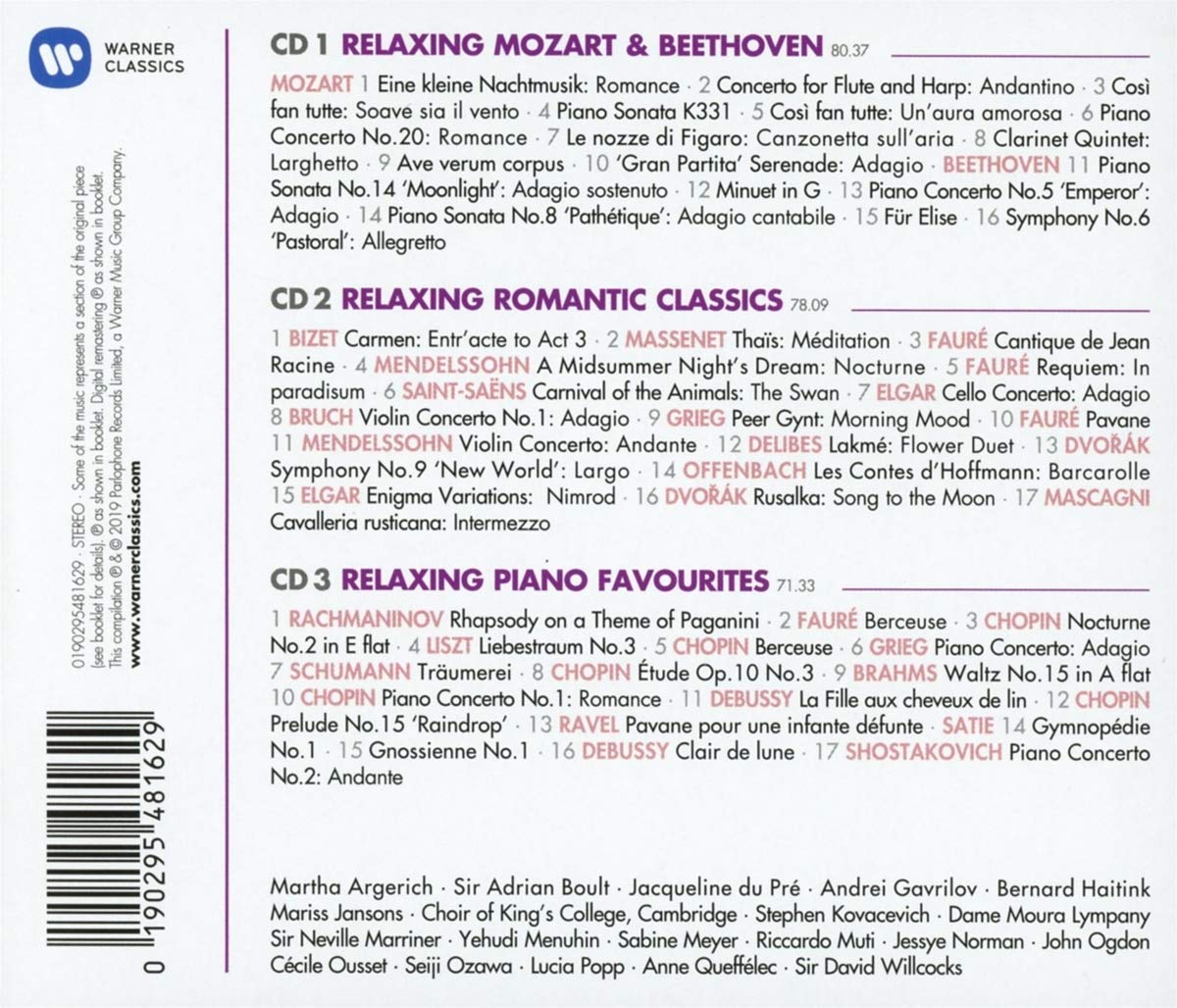 50 BEST RELAXING CLASSICS (3 CDS)