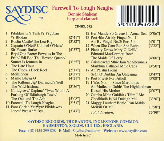 Farewell to Lough Neaghe: Traditional Harp Music of Britain and Ireland