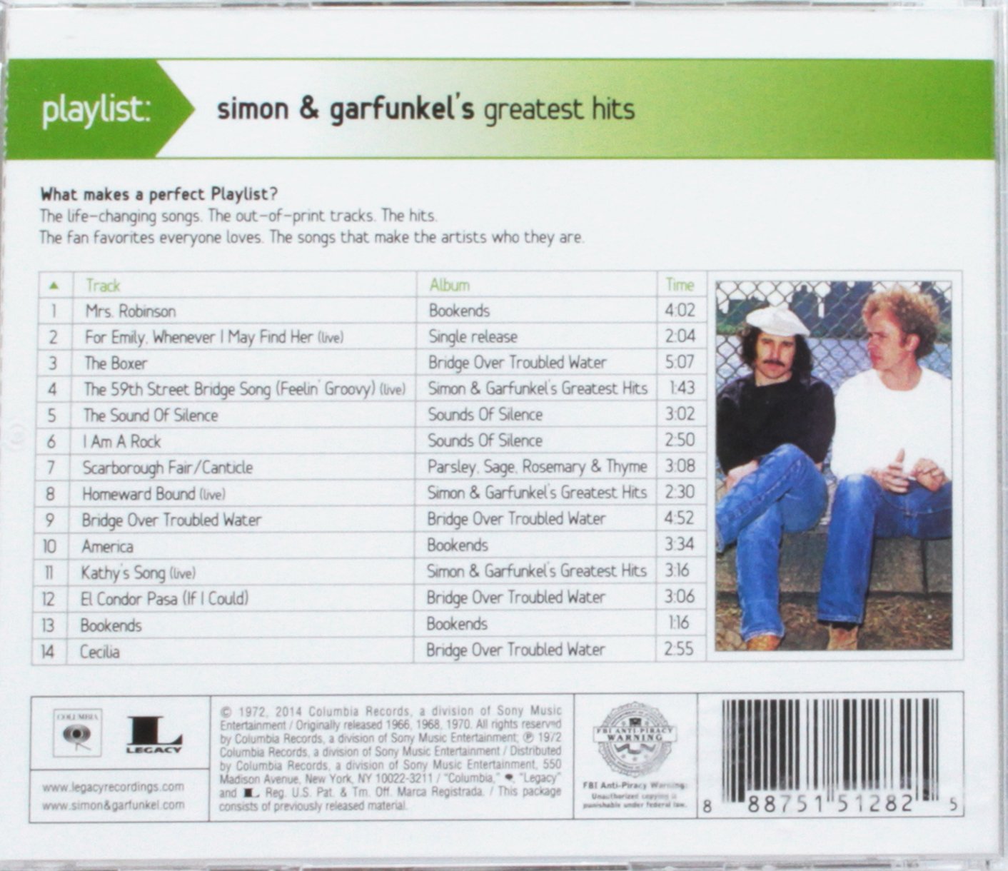 SIMON & GARFUNKEL: PLAYLIST - VERY BEST OF SIMON & GARFUNKEL
