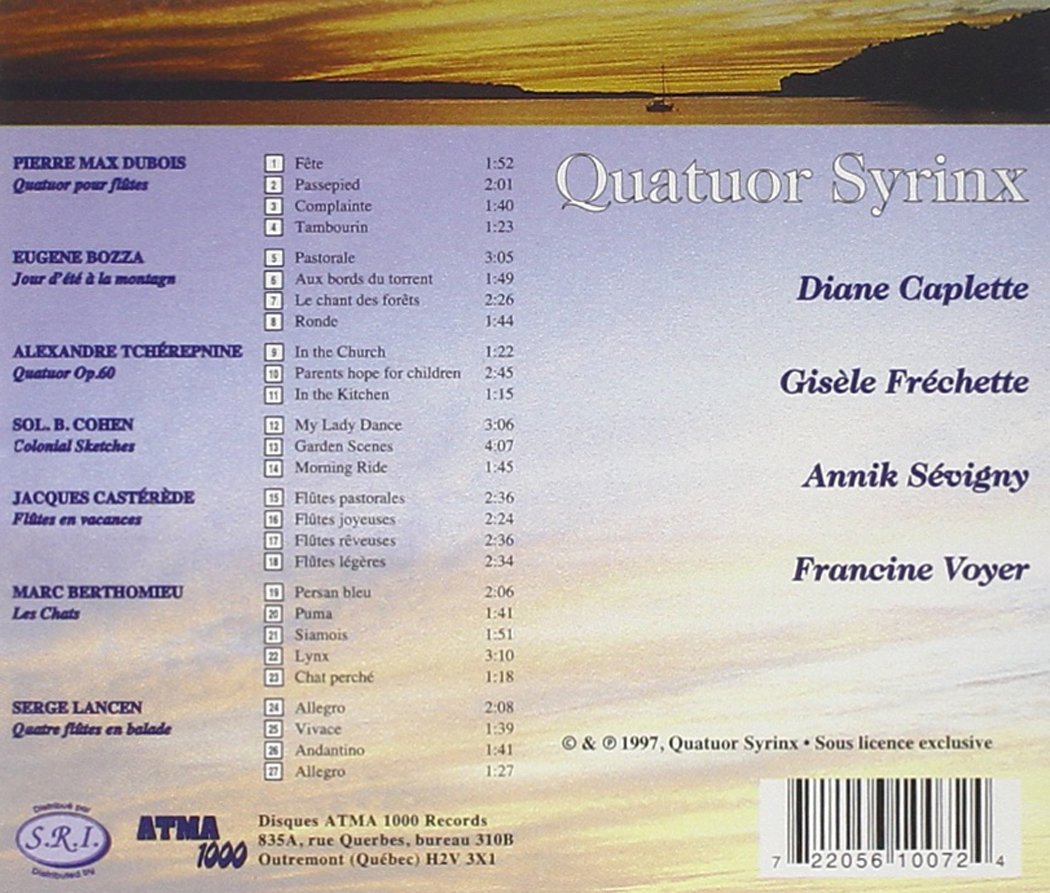 Flûtes en Vacances (Flutes' Holiday): Quatuor Syrinx