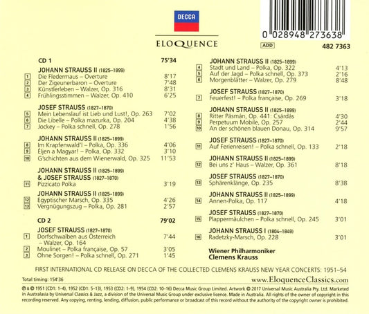 CLEMENS KRAUSS: THE NEW YEAR CONCERTS 1951-1954 (2 CDS)