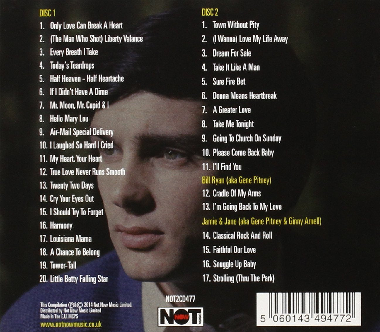 GENE PITNEY: The Collection 1959-1962 (2 CDs)