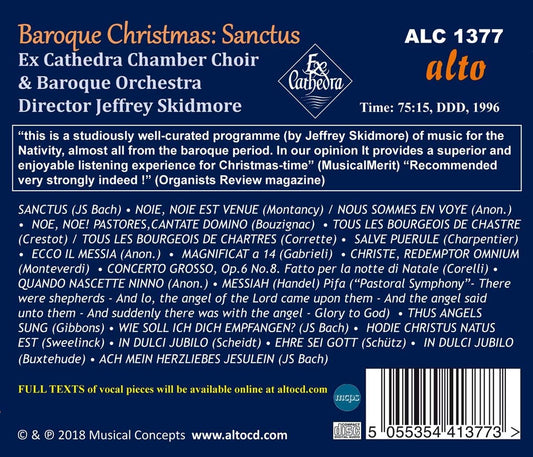 CHRISTMAS BAROQUE SANCTUS: MUSIC FOR THE NATIVITY - EX CATHEDRA