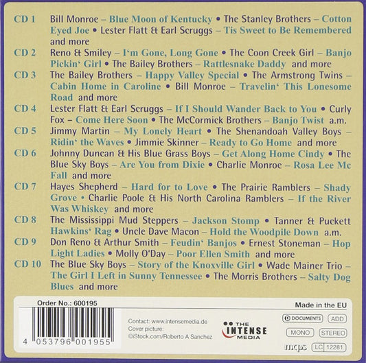 BLUEGRASS HIT FESTIVAL - Monroe/Flatt/Scruggs/Reno Brothers (10 CDS)
